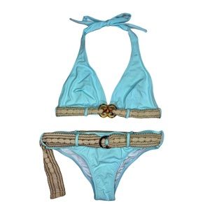 Undrest by the Sea | Belted Halter Bikini | Size 3